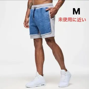 새상품급 줌바 zumba 하프 팬츠 남성용 여성용 남녀 공용 화이트/M