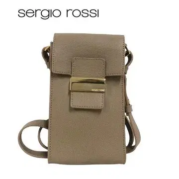 미사용 새상품 Sergio Rossi 미니 크로스 바디백 토프