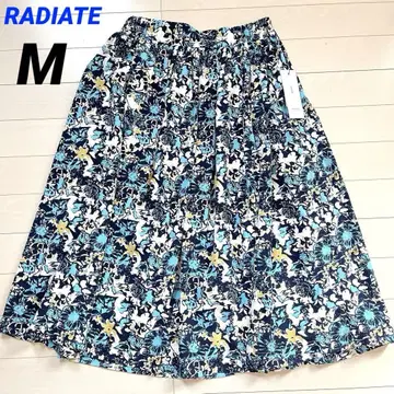 RADIATE 라디에이트 꽃무늬 올 패턴 프린트 플레어 스커트 M
