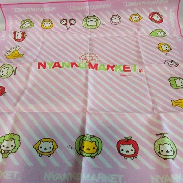 미사용 NYANKO MARKET 런치 냅킨 43 x 43cm 2005년