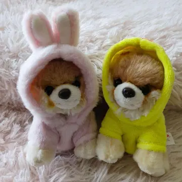 Boo 포메라니안 동물 코스튬 봉제 인형 세트 GUND