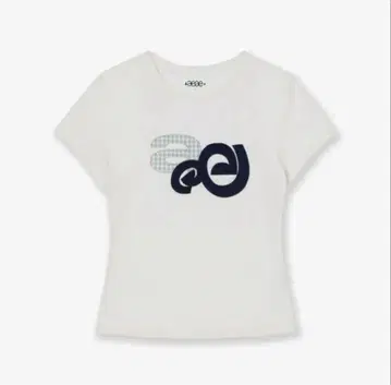 aeae APPLIQUE LOGO TEE 화이트