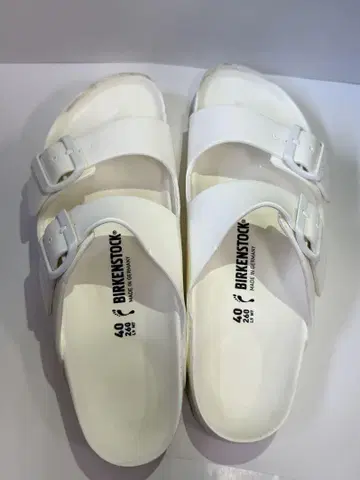 BIRKENSTOCK Arizona EVA 화이트 40 약간 사용감 있음