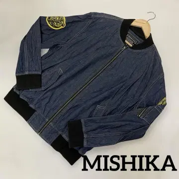 [ MISHIKA NYC ] 데님 봄버 자켓 XL #2130