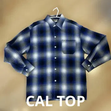 CAL TOP 옴브레 체크 셔츠