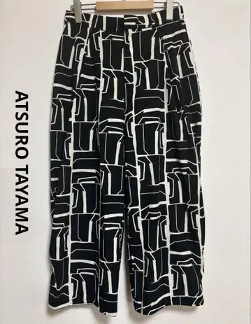 ATSURO TAYAMA 아트 프린트 팬츠 38
