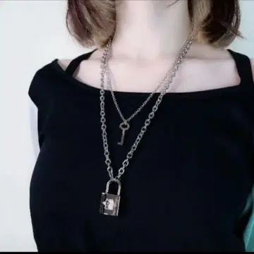 NieR 자물쇠 목걸이 페어