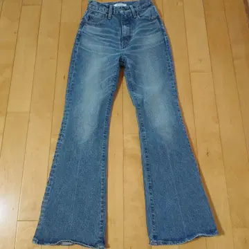 MOUSSY 플레어 데님 블루 23인치