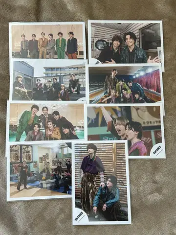 SixTONES 공식 사진 8장 세트
