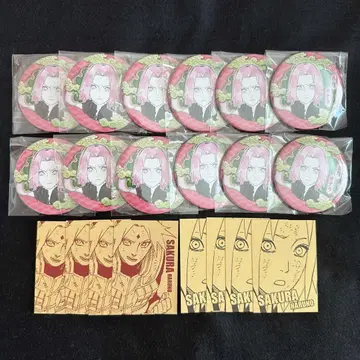 NARUTO 하루노 사쿠라 사쿠라 캔뱃지 컬렉션 캔뱃지 황금 카드