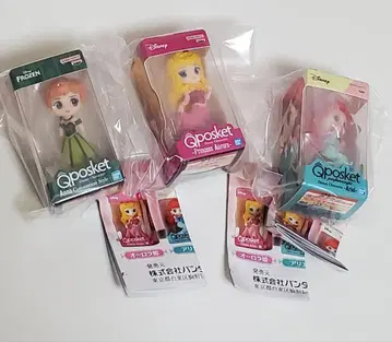 디즈니 캐릭터 Qposket 미니어처 컬렉션 3종