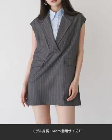 MURUA 2way 컷오프 미니 원피스 그레이 프리