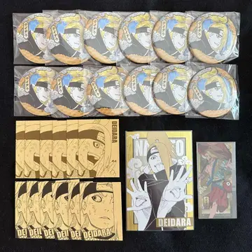 NARUTO 데이다라 캔뱃지 컬렉션 캔뱃지 황금 카드 엽서