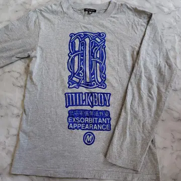 MILK BOY 로고 롱T