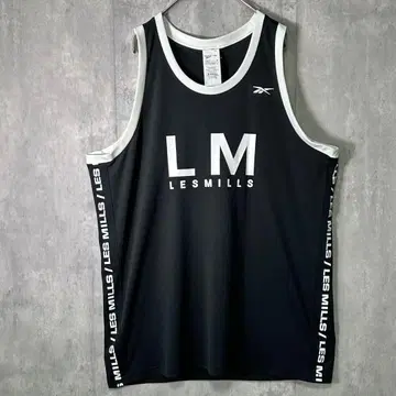완판템 Reebok Les Mills 콜라보 탱크탑 블랙 새상품급