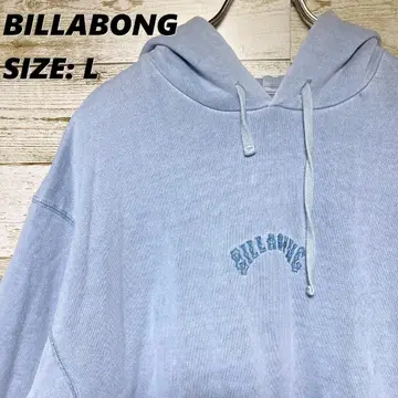 [ 바랜 색 ] BILLABONG 후드티 스카이블루 자수 로고