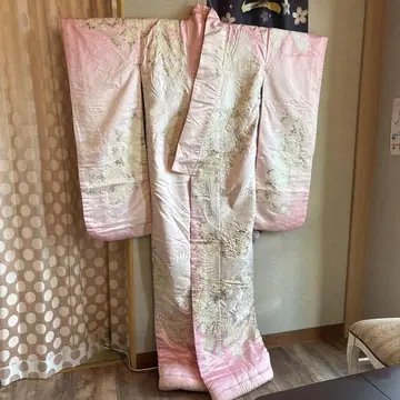 우치카케 핑크 펄 꽃 장식