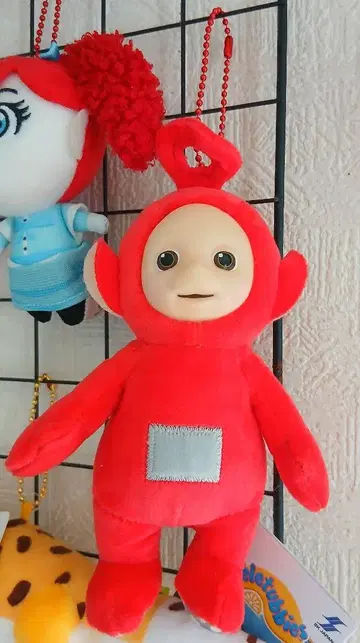 텔레토비즈 빨간색 봉제 인형 키링