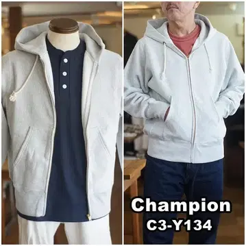 챔피온 champion 지퍼 맨투맨 후드티 c3-y134 XL