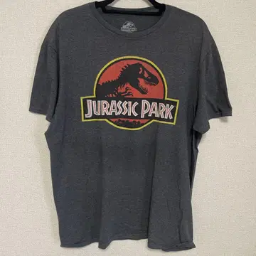 US 구제 의류 T셔츠 쥬라기 공원 JURASSIC PARK 그레이 L
