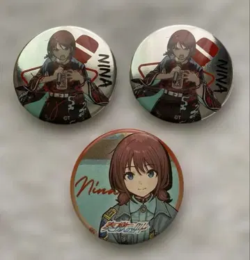 걸즈밴드 클라이 캔뱃지 3개 세트 이세리 니나
