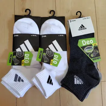 [ 새상품 ] 아디다스 adidas DEO 탈취 삭스 양말 24~26cm