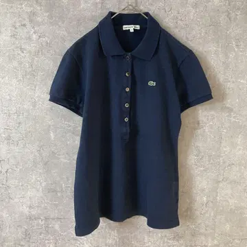 LACOSTE 라코스테 피케 셔츠 튜닉 기장 다크 네이비 40 L 여성용