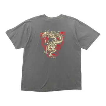 구제 의류 USA제 90S JNCO JEANS T셔츠 빈티지 드래곤
