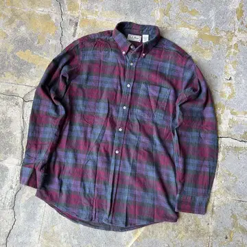 80S USA제 L.L.BEAN BD 플란넬 셔츠 퍼플