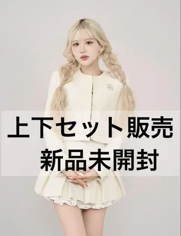 Darich 스팽글 트위드 자켓 스팽글 트위드 미니 스커트