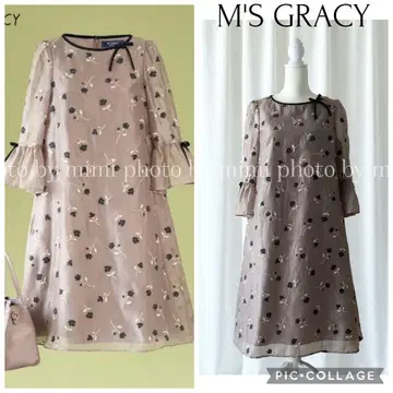 M'S GRACY WEB 게재 꽃 자수 원피스