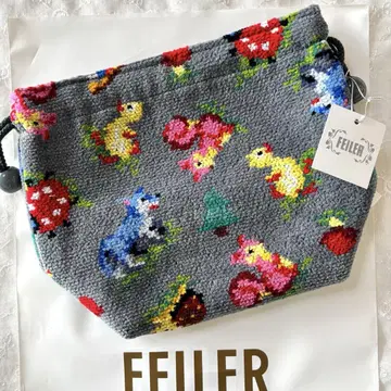 새상품 택 포함 FEILER 복조리 파우치 하이 프렌즈 포레스트