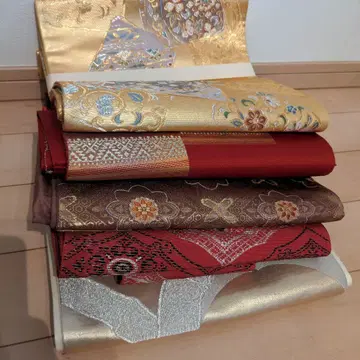 기모노 와후쿠 리메이크 핸드메이드 오비 5개 묶음