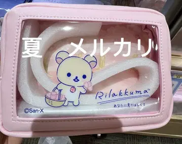 리락쿠마 스토어 GINZA 윈도우 클리어 파우치 코리락쿠마