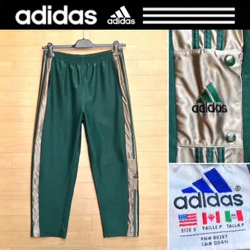 아디다스 빈티지 트랙 팬츠 저지 팬츠 만국기 택 90s