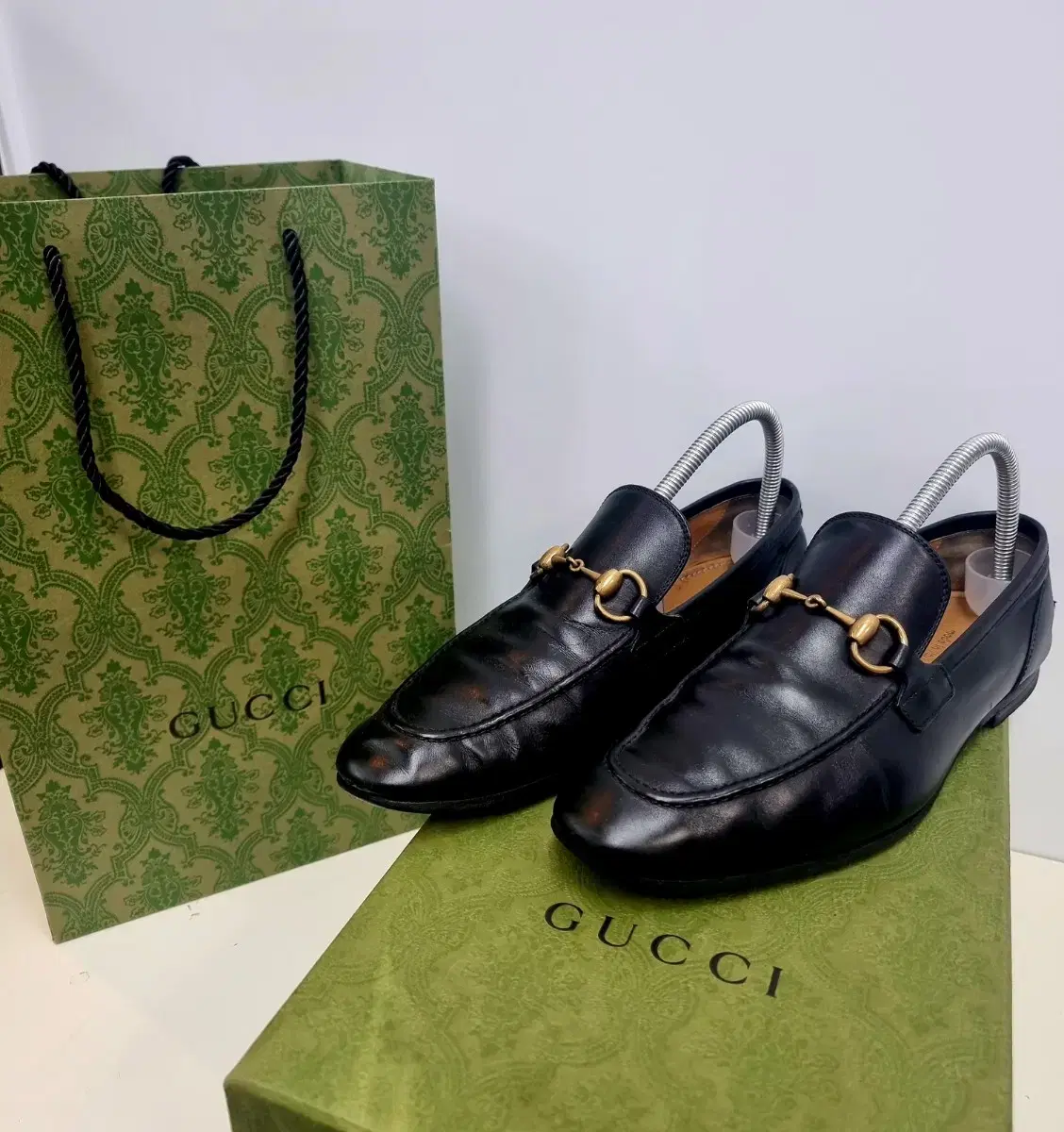 [Department Store Authentic] Gucci Jordan Men's Leather Loafers