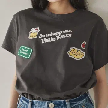 Hello kitty 와펜 TEE