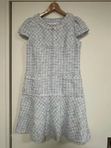 [ Rene ] 트위드 무릎 기장 원피스