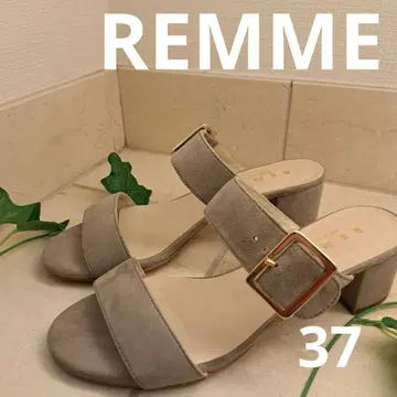REMME 레메 더블 스트랩 스웨이드 샌들 37