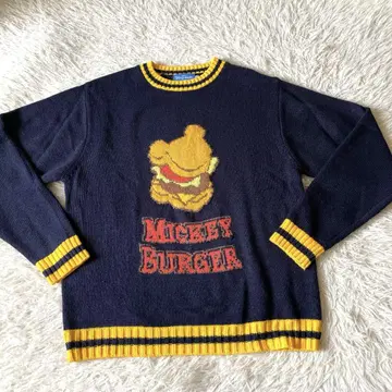 레어 disney resort 미키 버거 스웨터