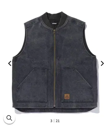 새상품 XLARGE PATCHED CANVAS VEST 엑스라지