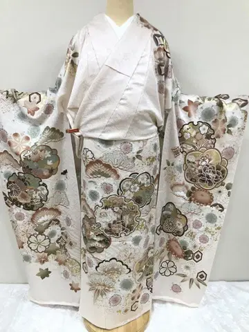 후리소데 미재단 순수 실크