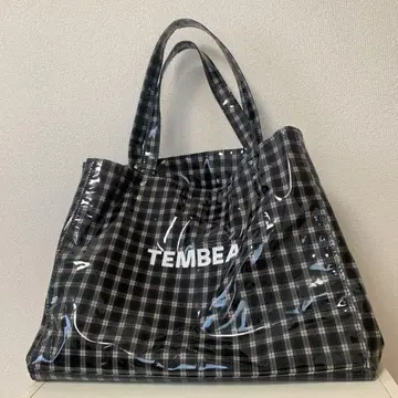TEMBEA CARRY TOTE CHECK NAVY