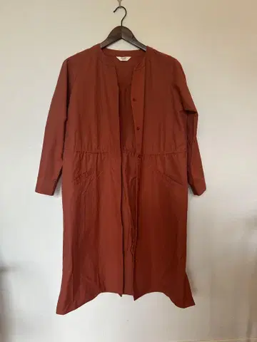빔즈 오렌지 컬러 롱 코트