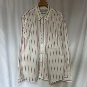 새상품 BAL original 더블 버튼 스트라이프 셔츠 화이트 2