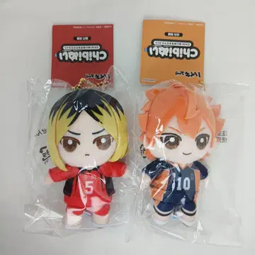 하이큐 Chibi 앉아있는 마스코트 봉제 인형 키링 세트
