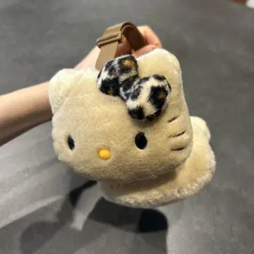 일광화상 키티 귀마개 귀도리 레트로 레오파드 무늬