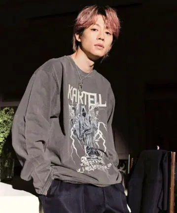 BIRDOG 그래픽 롱 T셔츠