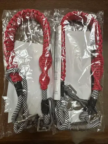빨간색 뜨개질 로프 연장 숄더 2개 펠리시모
