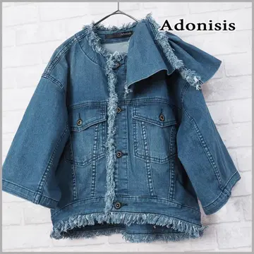 레어 [ Adonisis ] 어시멘틀리 변형 디자인/짧은 기장 데님 자켓